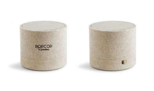 Enceinte bluetooth écoresponsable en fibre de blé et abs