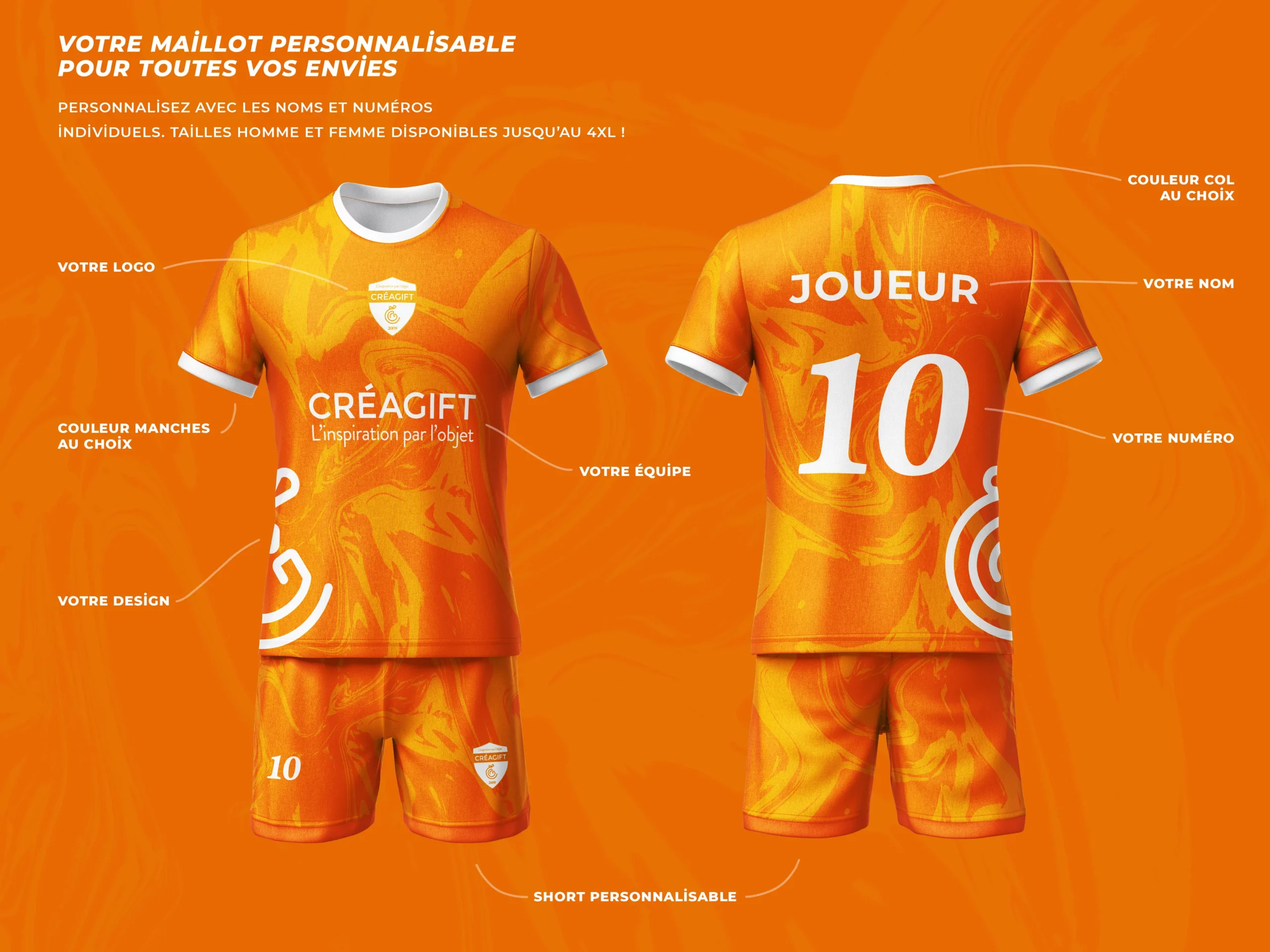 Maillot 100% Personnalisable